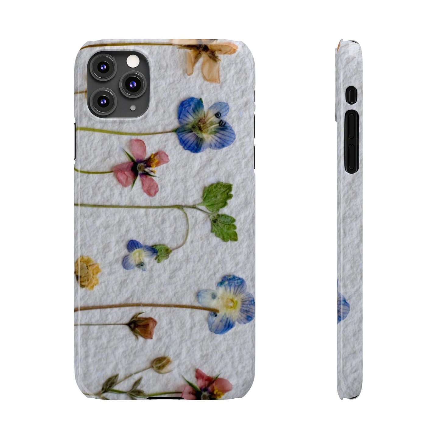 Dried Wild Pink and Purple Flower Image on Paper, Floral Slim Phone Cases, Case-Mate IPHONE16 and all sizes