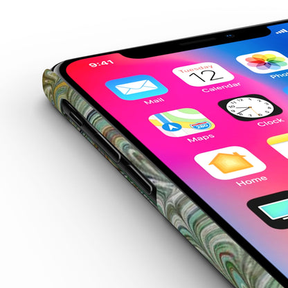 Deep Green Peacock Italian Marbled Design, Italy Feather Phone Case, Multi-Color, Slim Phone Cases, Case-Mate IPHONE16 and all sizes