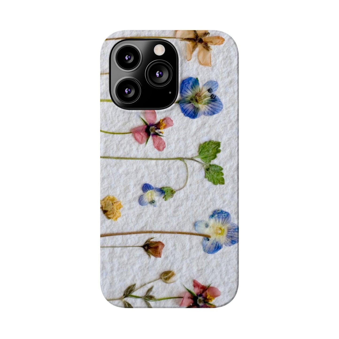 Dried Wild Pink and Purple Flower Image on Paper, Floral Slim Phone Cases, Case-Mate IPHONE16 and all sizes