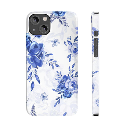 French Blue and White Toille, Slim Phone Cases, Case-Mate IPHONE16 and all sizes