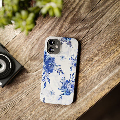 French Blue and White Toille, Slim Phone Cases, Case-Mate IPHONE16 and all sizes