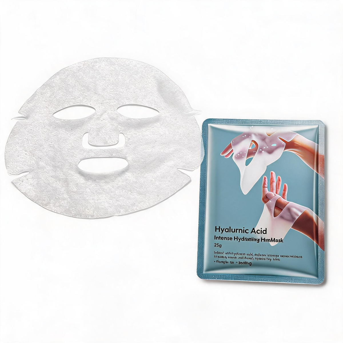 Masque tissu hydratant intense à l’acide hyaluronique
